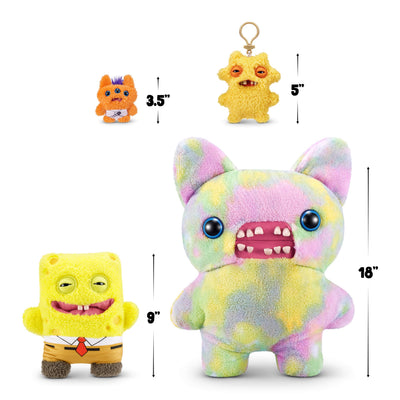 Fuggler SpongeBob expuesto en estantería junto a otras figuras coleccionables