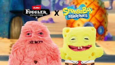Fuggler SpongeBob mostrando rareza Butt-on hole como sorpresa coleccionable