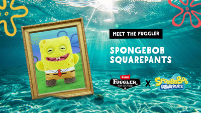 Fuggler SpongeBob vista trasera con etiqueta de colección visible