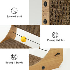 FUKUMARU rascador colocado horizontal como cama cómoda para gato