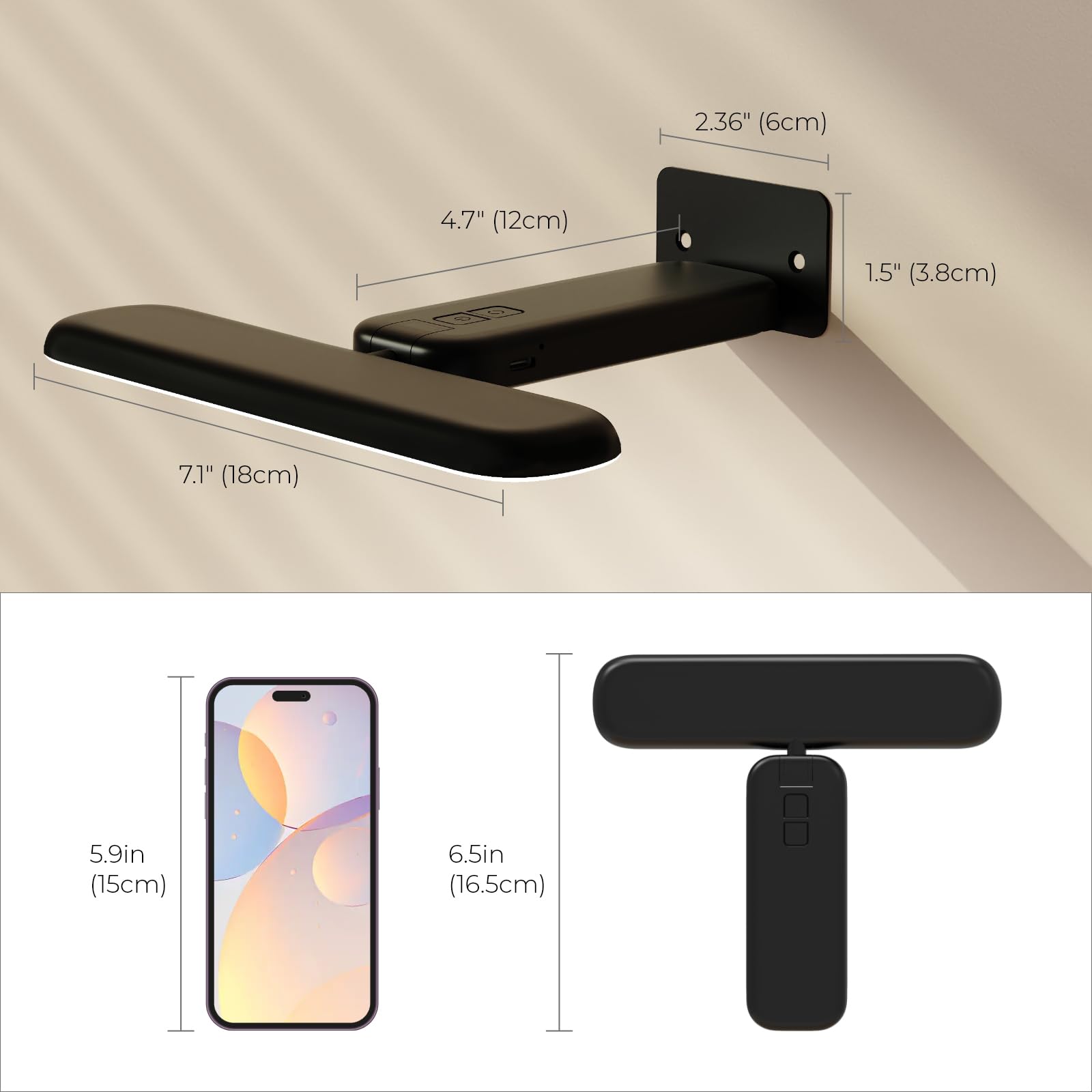 FULEN scale comparison beside frame showing compact size and coverage