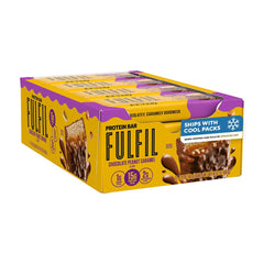 FULFIL empaque frontal mostrando caja de 12 barritas y conveniencia