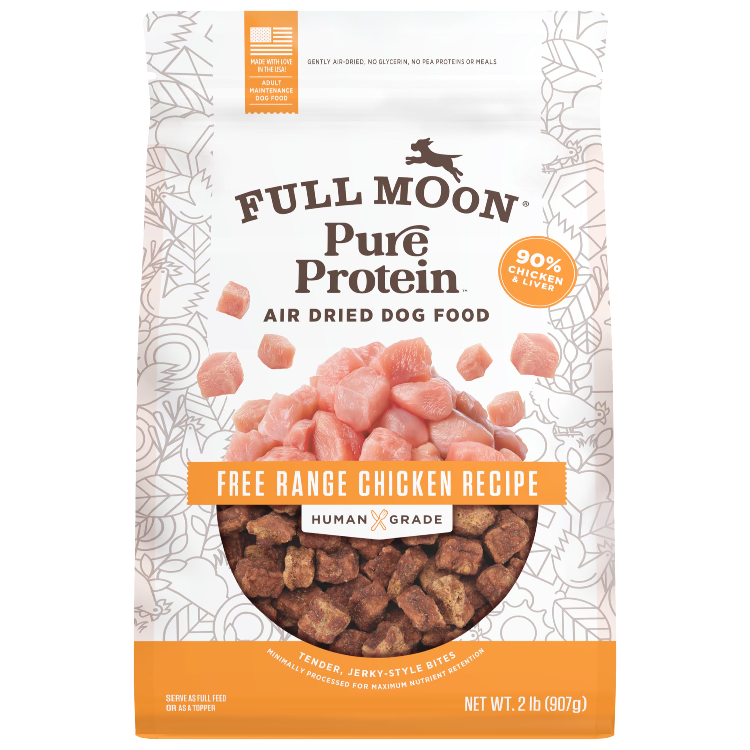 Full Moon front packaging showing product and benefits