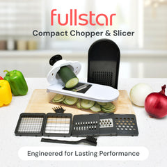 fullstar primer plano de cuchillas 420J mostrando filo preciso y durabilidad