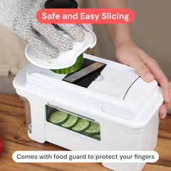 Fullstar bandeja 1.8L llena de verduras picadas, mantiene la cocina ordenada
