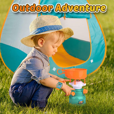 FUN LITTLE TOYS interior reading nook inside tent encouraging quiet play