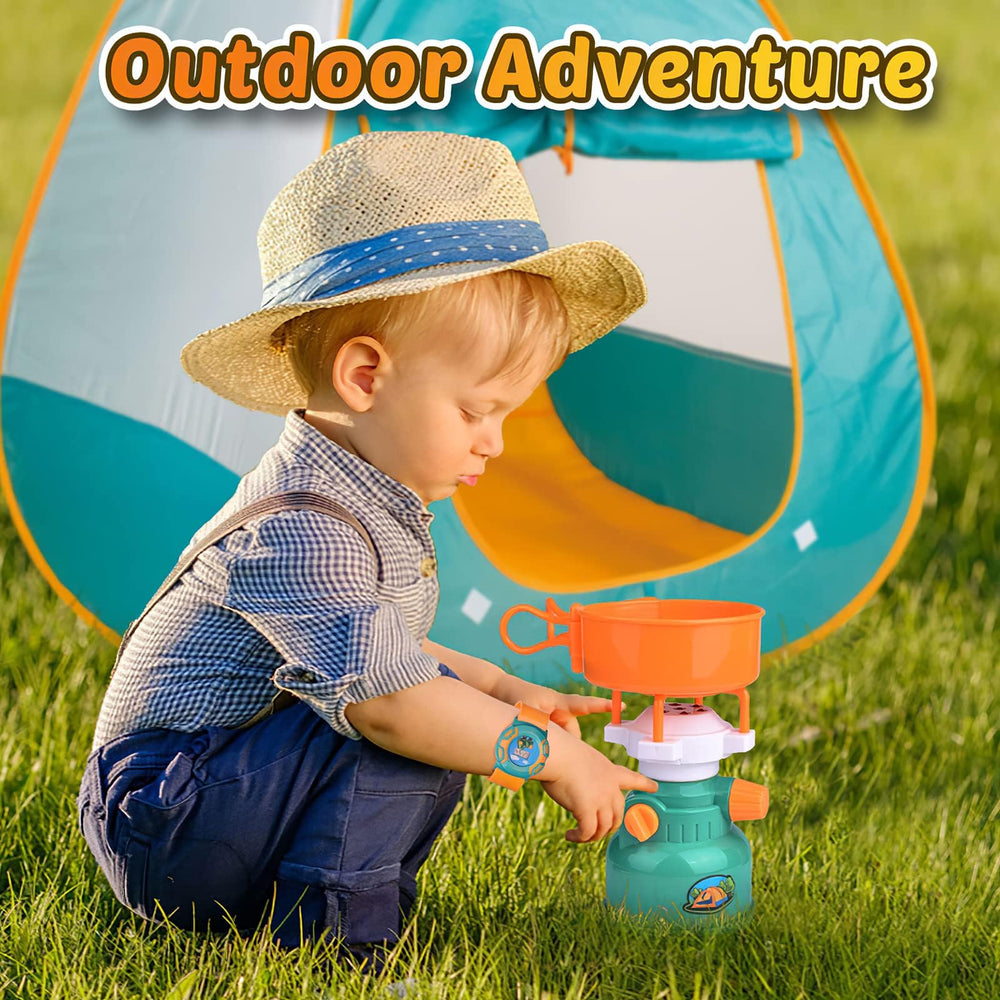 FUN LITTLE TOYS interior reading nook inside tent encouraging quiet play