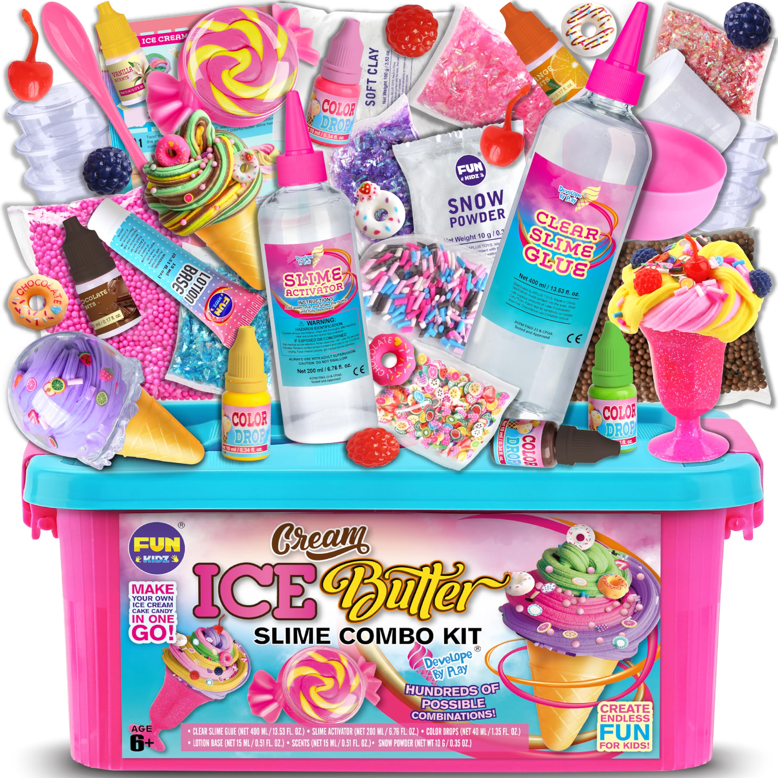 FUN KIDZ empaque frontal del kit mostrando contenido y beneficios