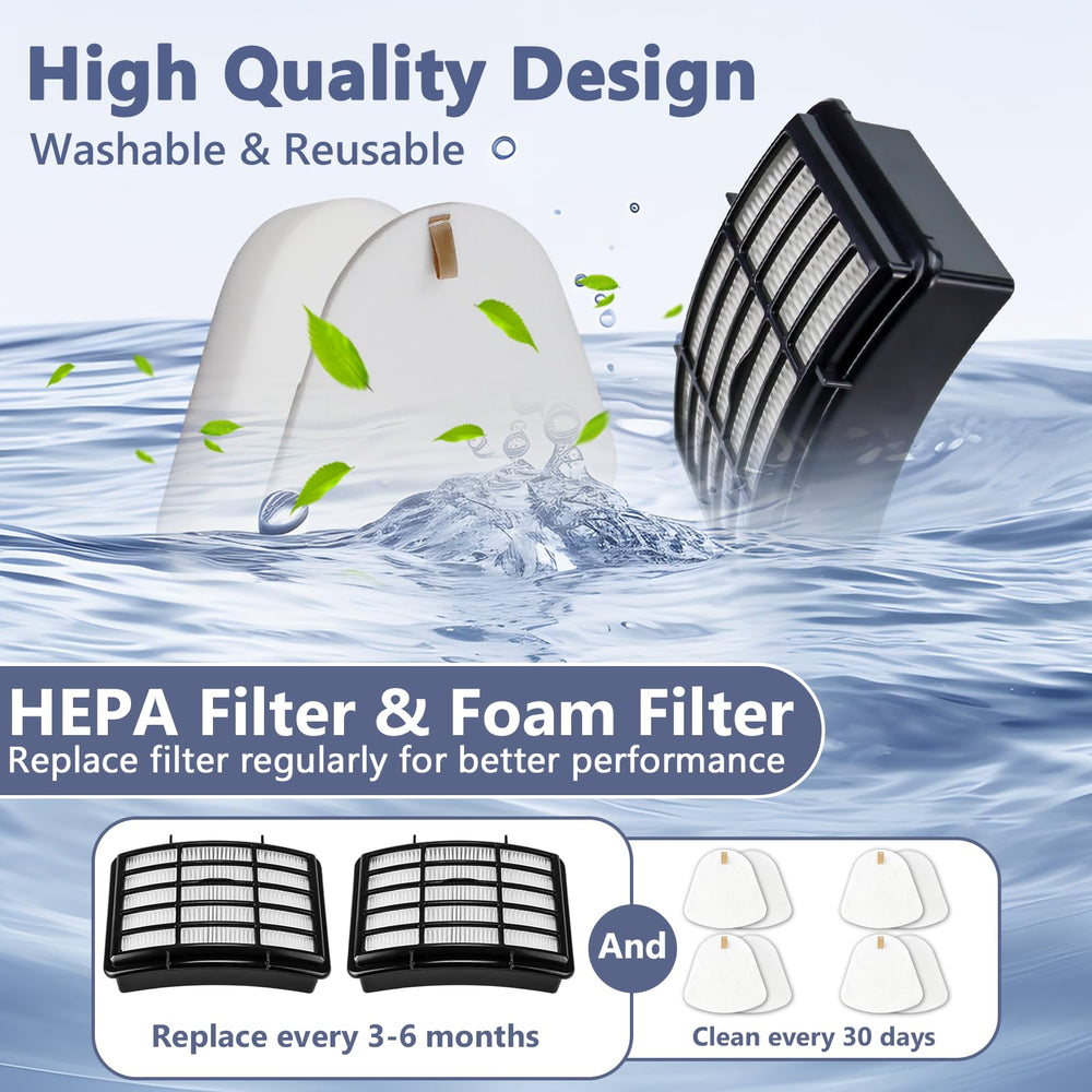 Funmit contenido del kit con HEPA, espuma y fieltros para mantenimiento completo