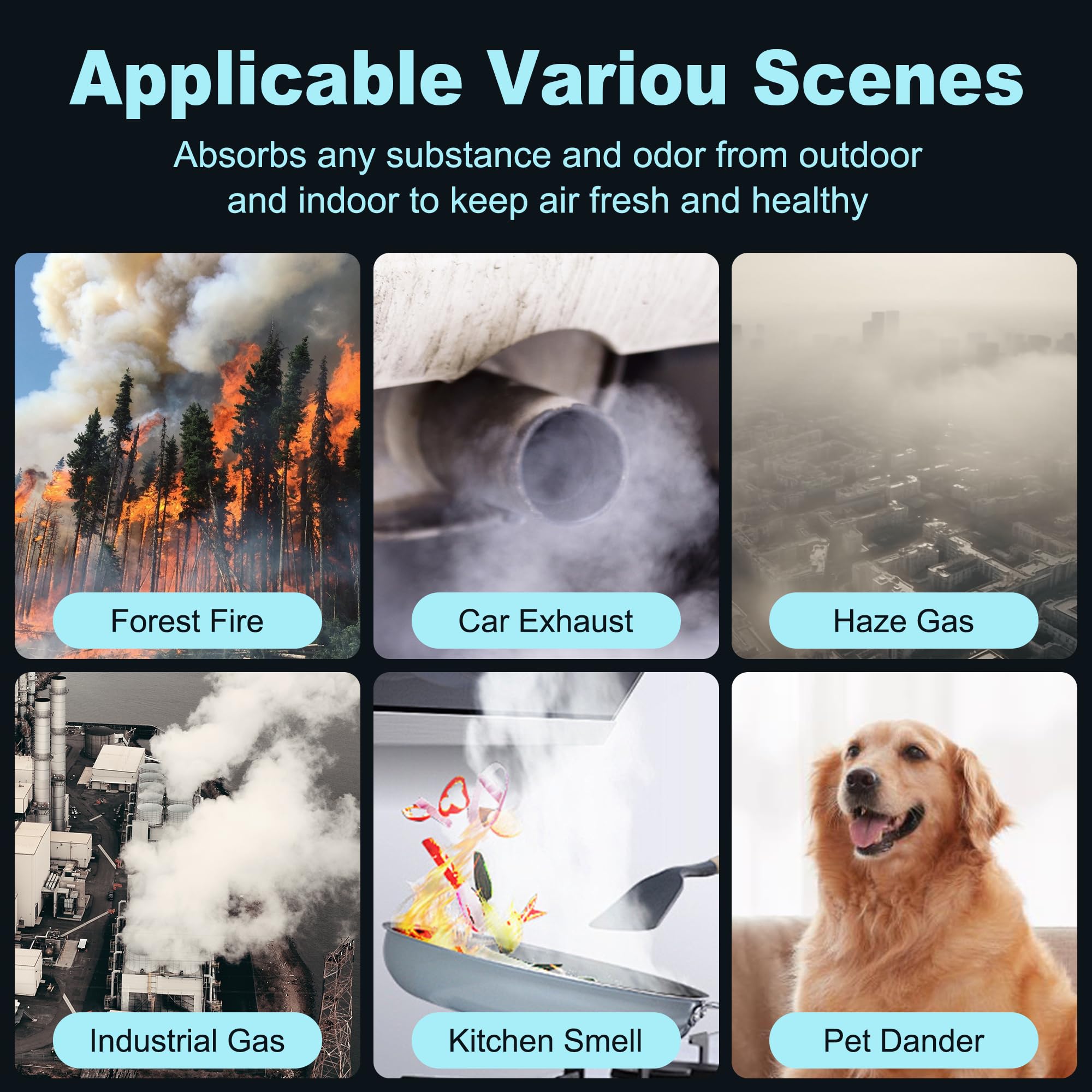 Funmit embalaje con 3 filtros R y 4 A listo para múltiples cambios
