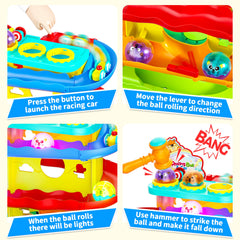 Funwee bolas luminosas encendidas en pista, atraen atención visual del niño