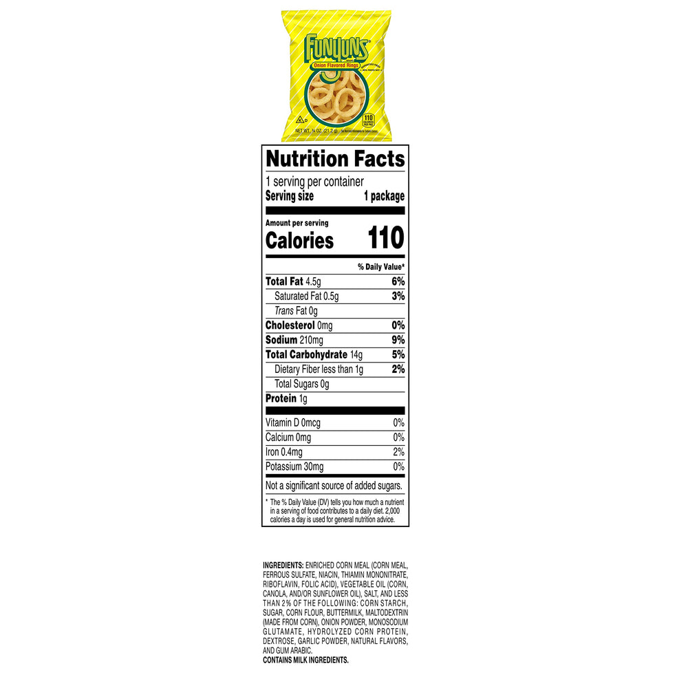 Funyuns boxes and single bags on party table showing brand and easy serving