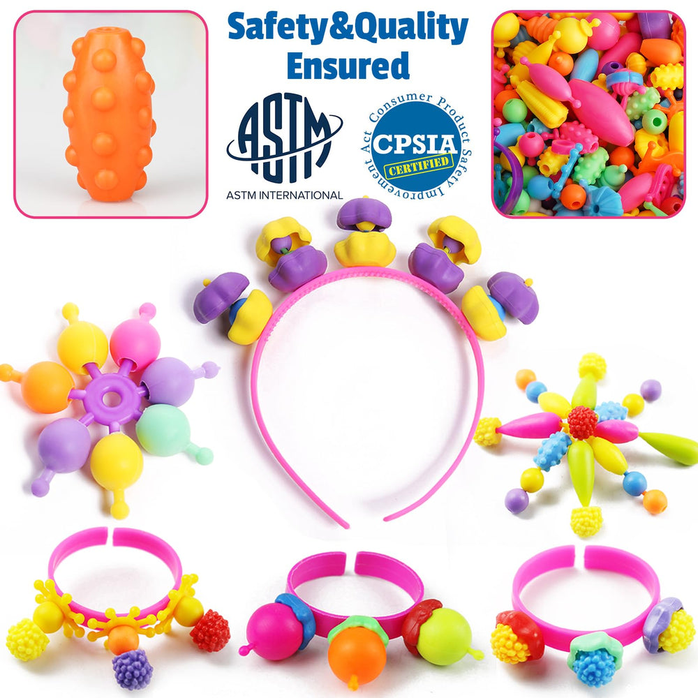 FUNZBO child assembling a bracelet highlighting independent play development