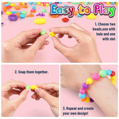 FUNZBO close-up of snap connection showing easy click-fit for kids