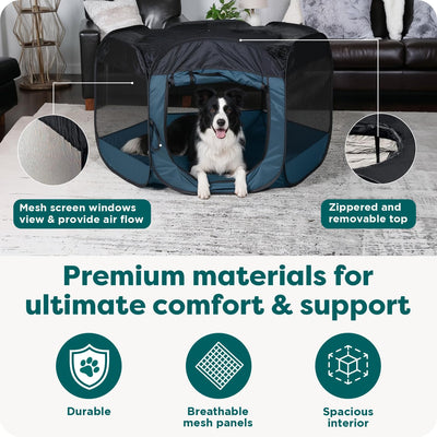 FurHaven washable floor panel removed for simple cleaning benefit