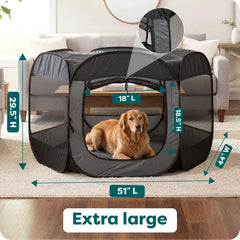 FurHaven zippered door open demonstrating easy entry and control