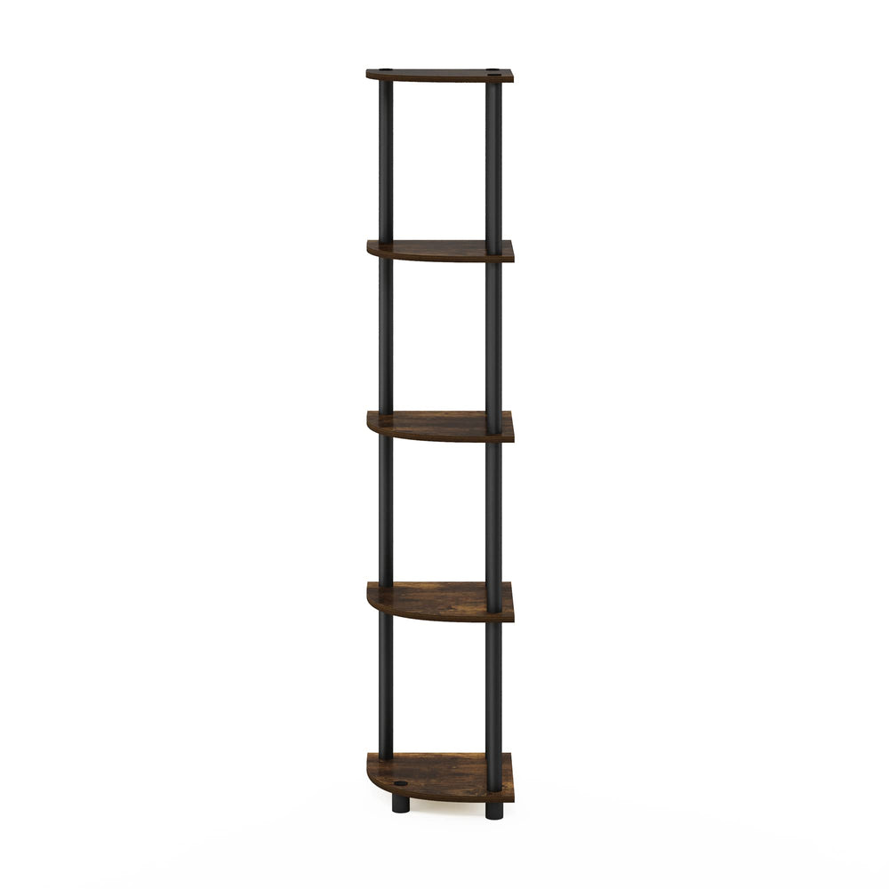 Furinno estantería en uso en salón con libros y adornos para organización práctica