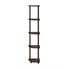 Furinno estantería en uso en salón con libros y adornos para organización práctica