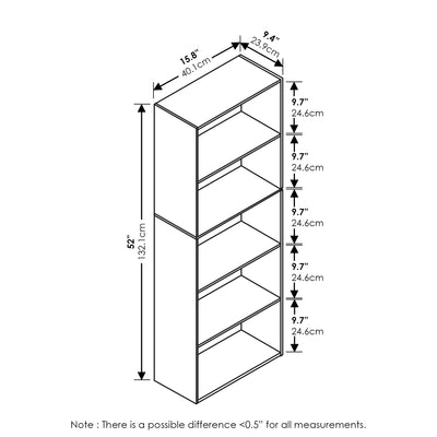 Furinno LUDER con cajas y decoraciones demostrando opciones de organización