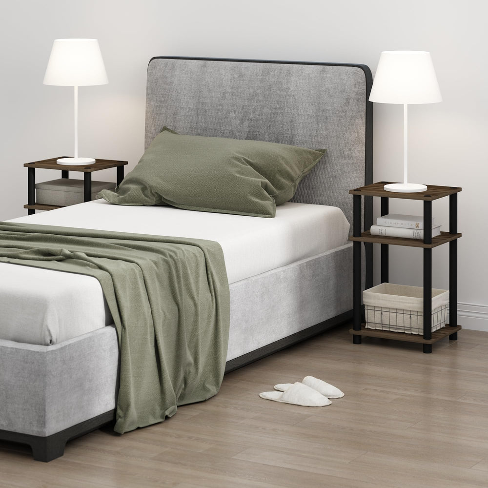 Furinno detalle del estante superior para lámpara y objetos