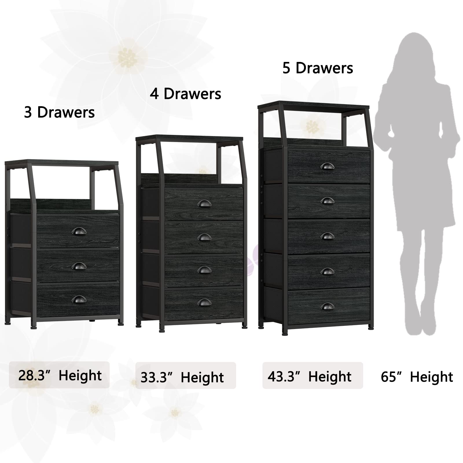 Furnulem dresser top with lamp and accessories showing solid surface for everyday items