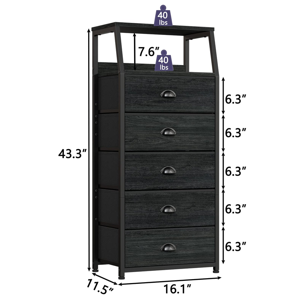Furnulem nightstand size comparison with ruler showing dimensions and small-footprint convenience