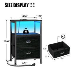 Furologee closeup of charging station with outlets and USB ports, enables convenient device charging
