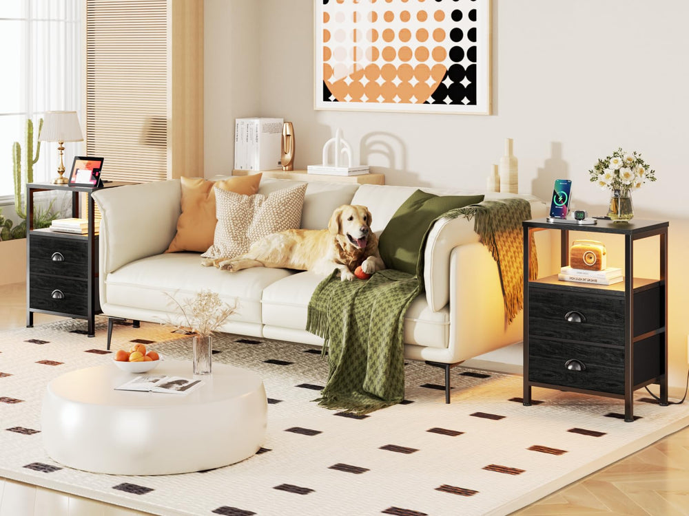 Furologee fabric drawer texture and pull, lightweight breathable storage keeps items dust-protected