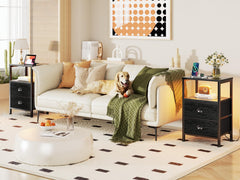 Furologee fabric drawer texture and pull, lightweight breathable storage keeps items dust-protected