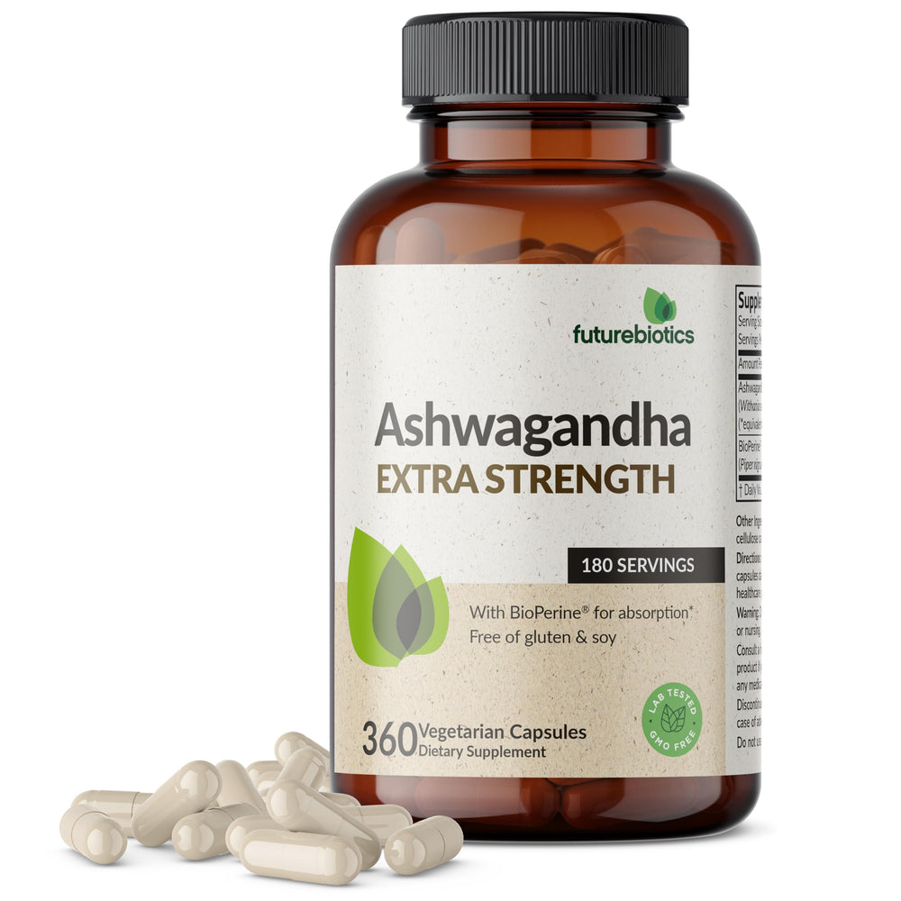 Futurebiotics frasco frente mostrando etiqueta y beneficios