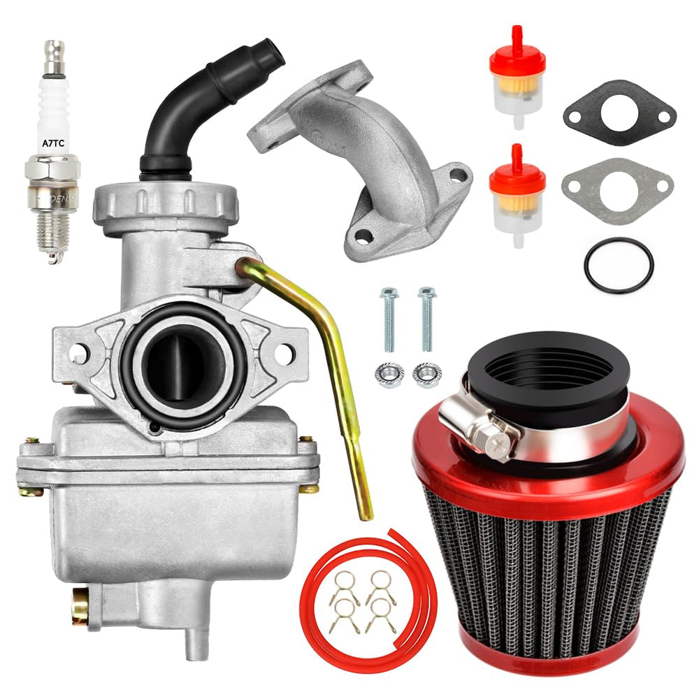FVRITO carburador PZ20 frontal mostrando ajuste y durabilidad