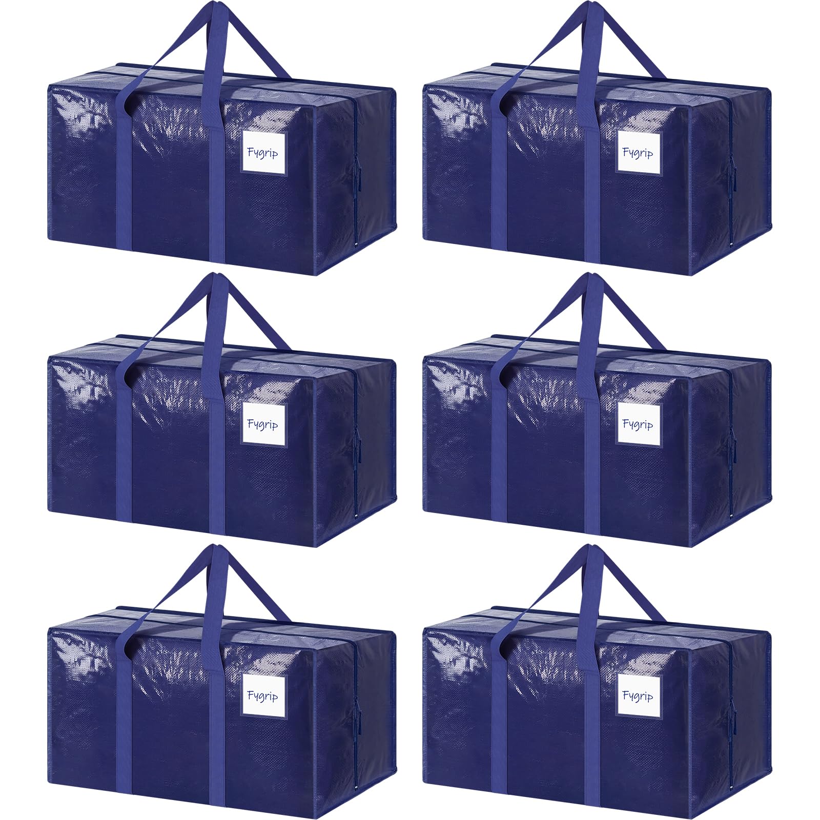 FYGRIP vista frontal del pack de 6 mostrando tamaño y color azul oscuro