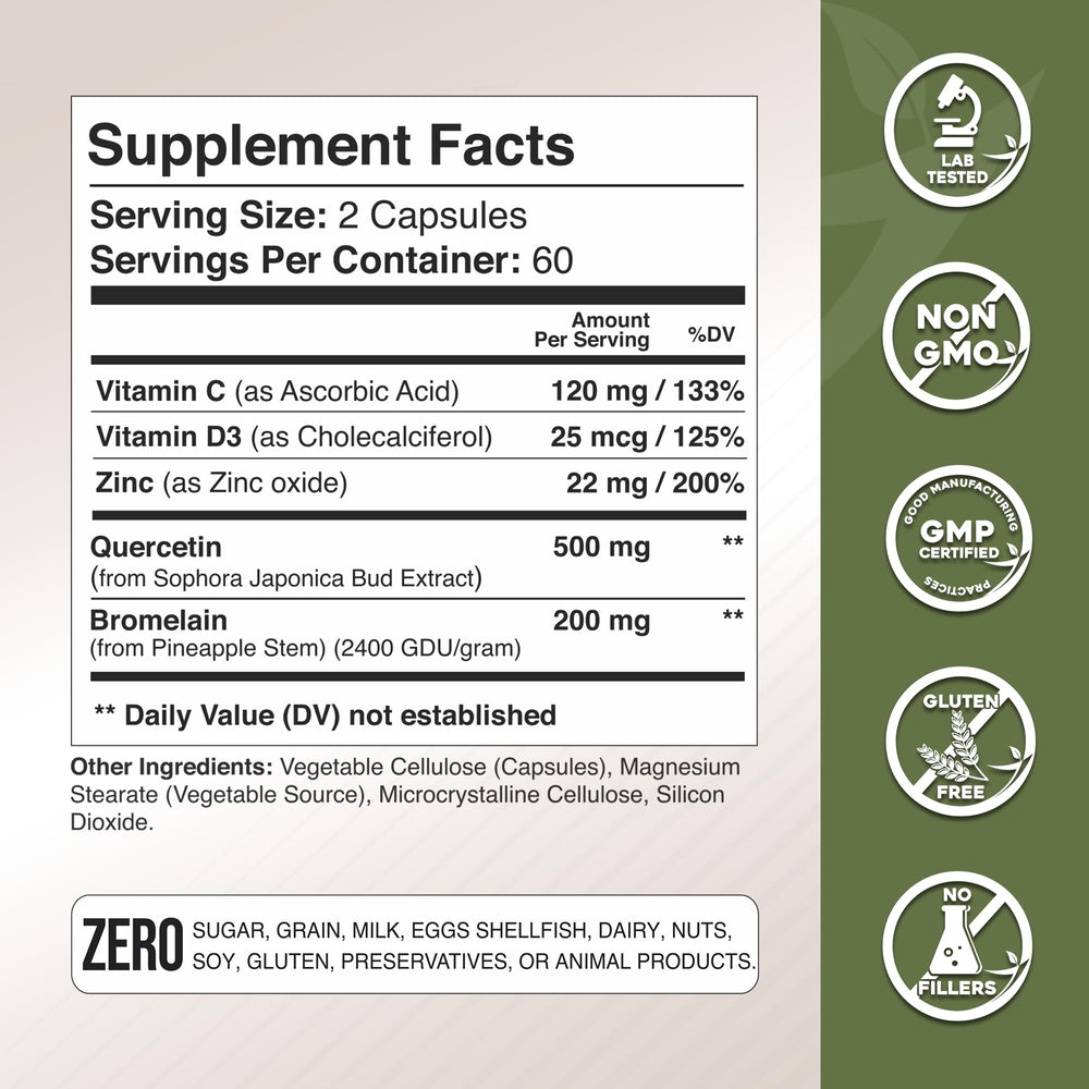 GADE NUTRITION etiqueta con información nutricional y cantidades por porción