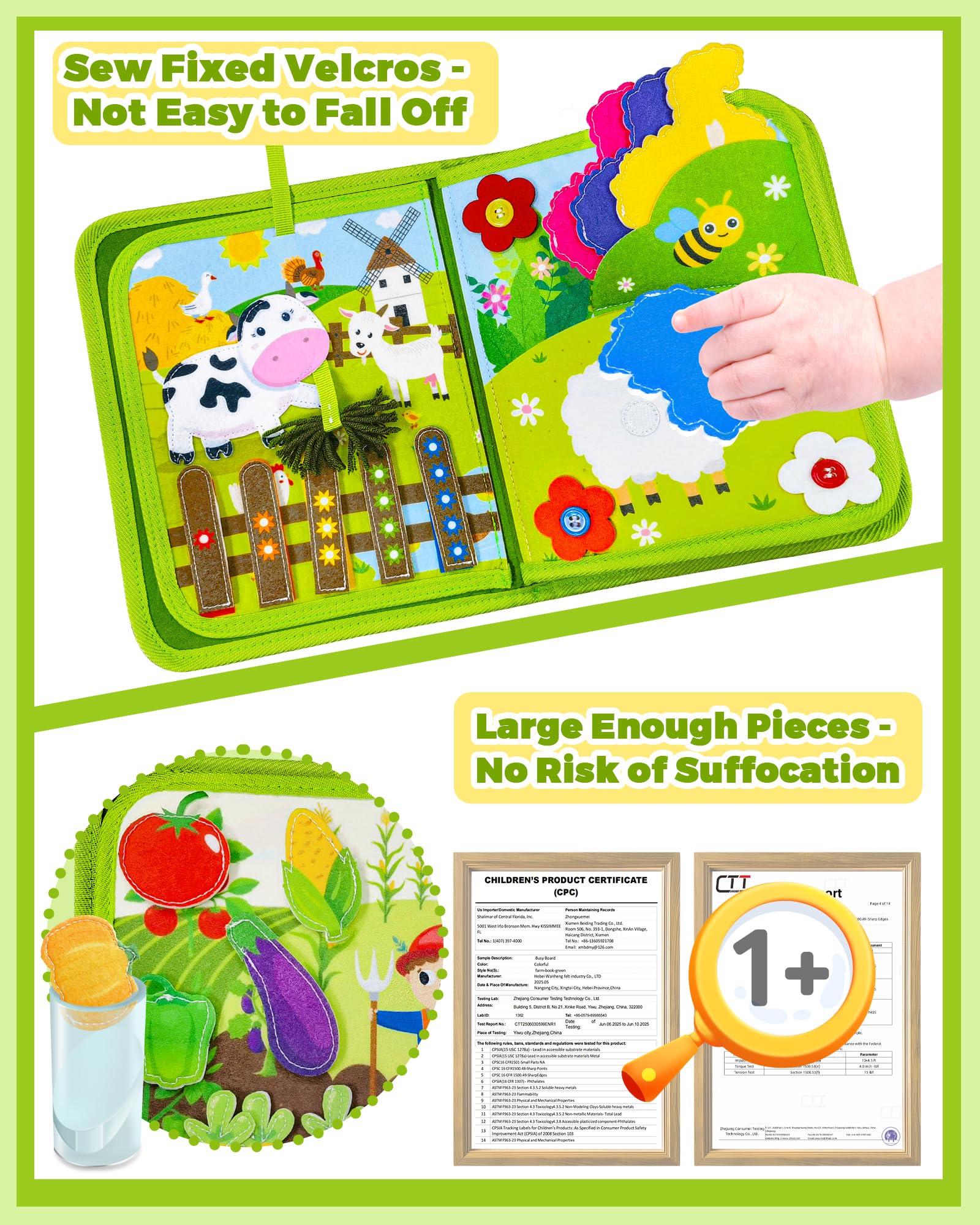 Gagule Busy Book actividad tractor para fomentar juego simbólico