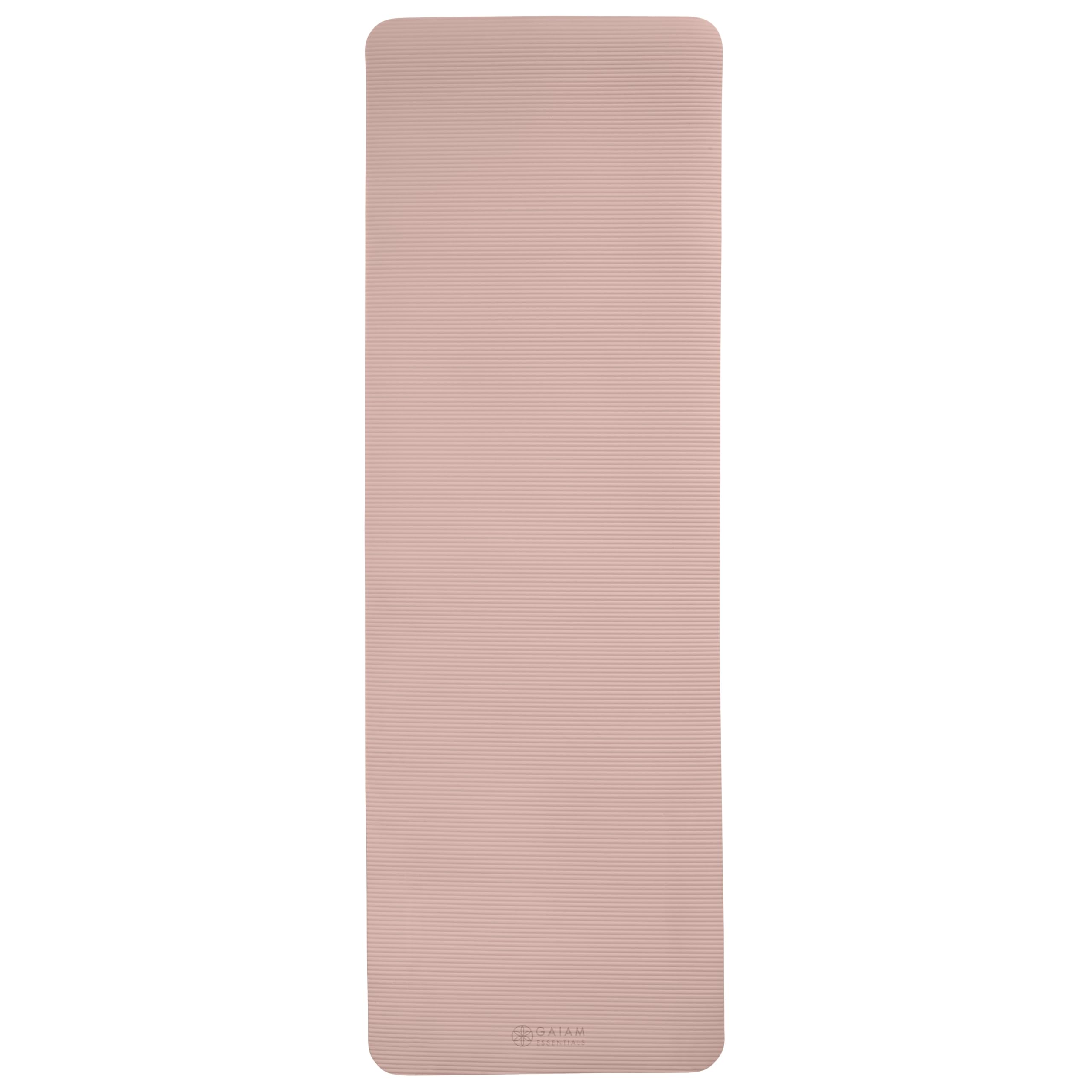 Gaiam mat in a home studio setting suggesting comfortable workouts