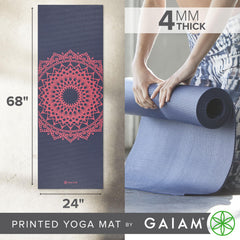 Gaiam primer plano de textura antideslizante que mejora la estabilidad