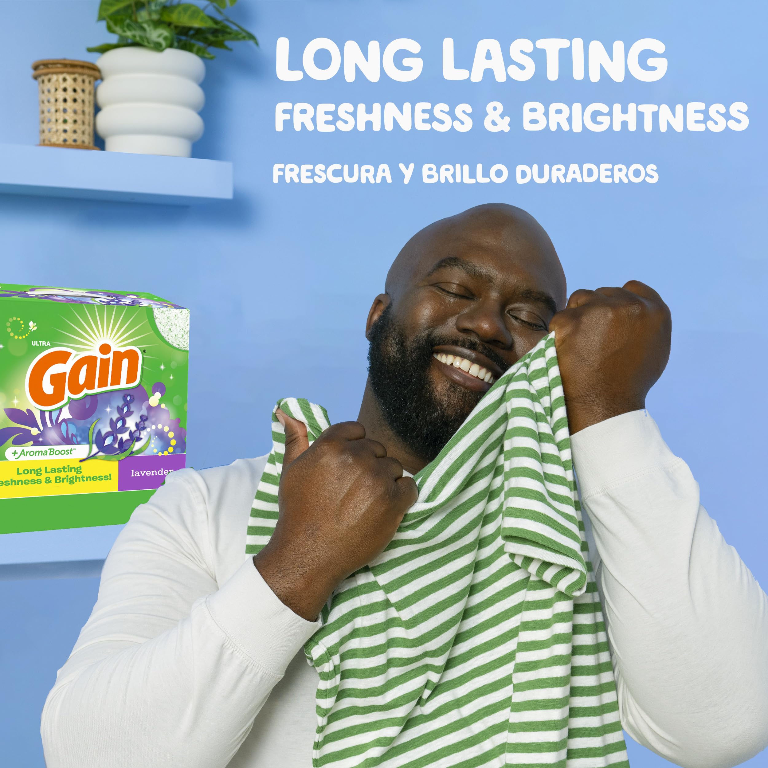 Gain detergente lavanda detalle de tapa práctico para dosificar y ahorrar