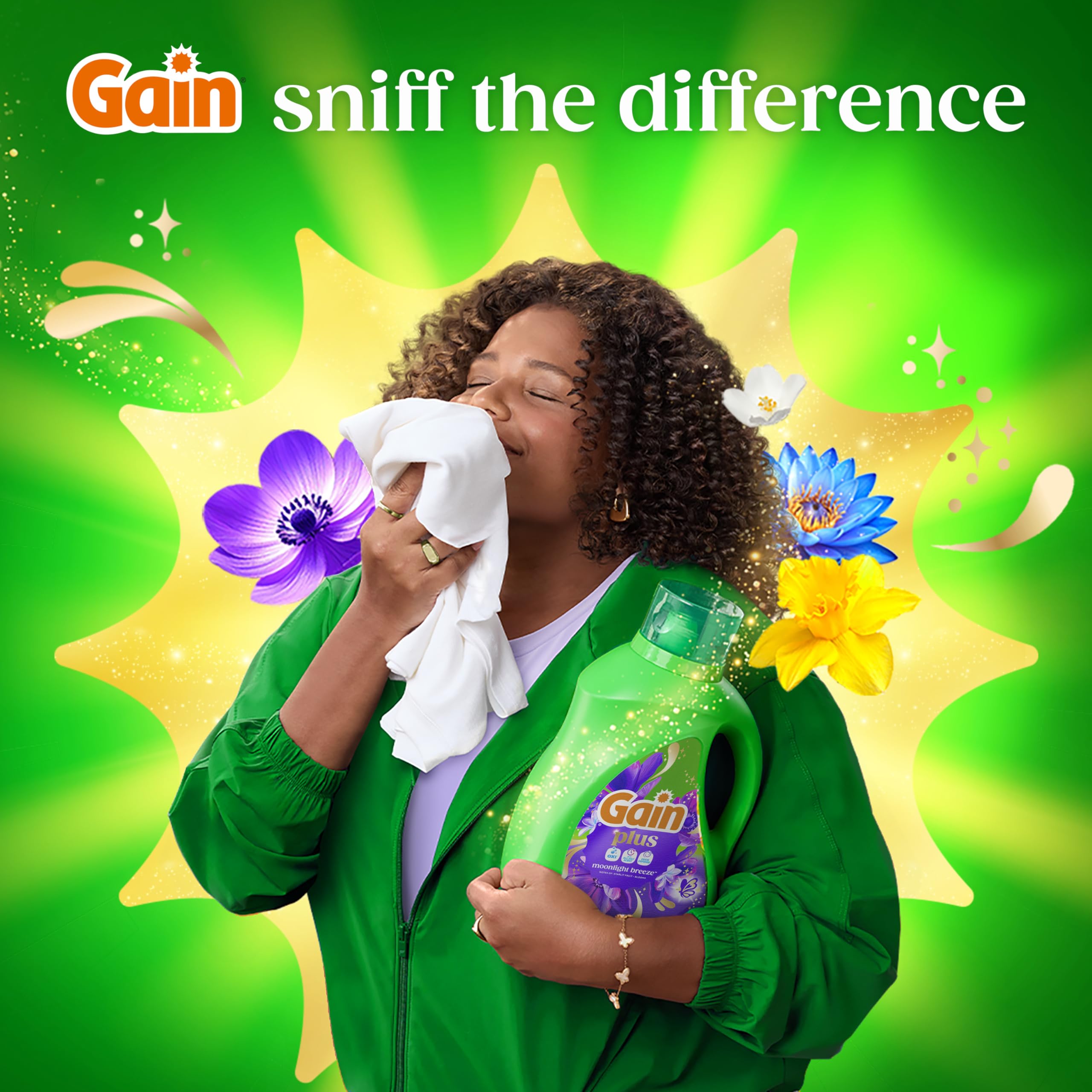 Gain Plus presentación de ingredientes clave y beneficios claros