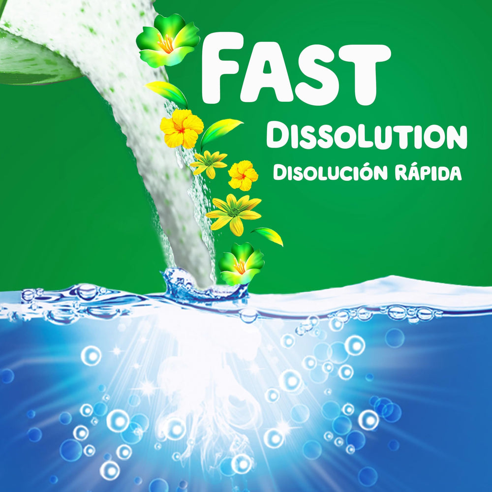 Etiqueta informativa de Gain con instrucciones visibles y ventajas