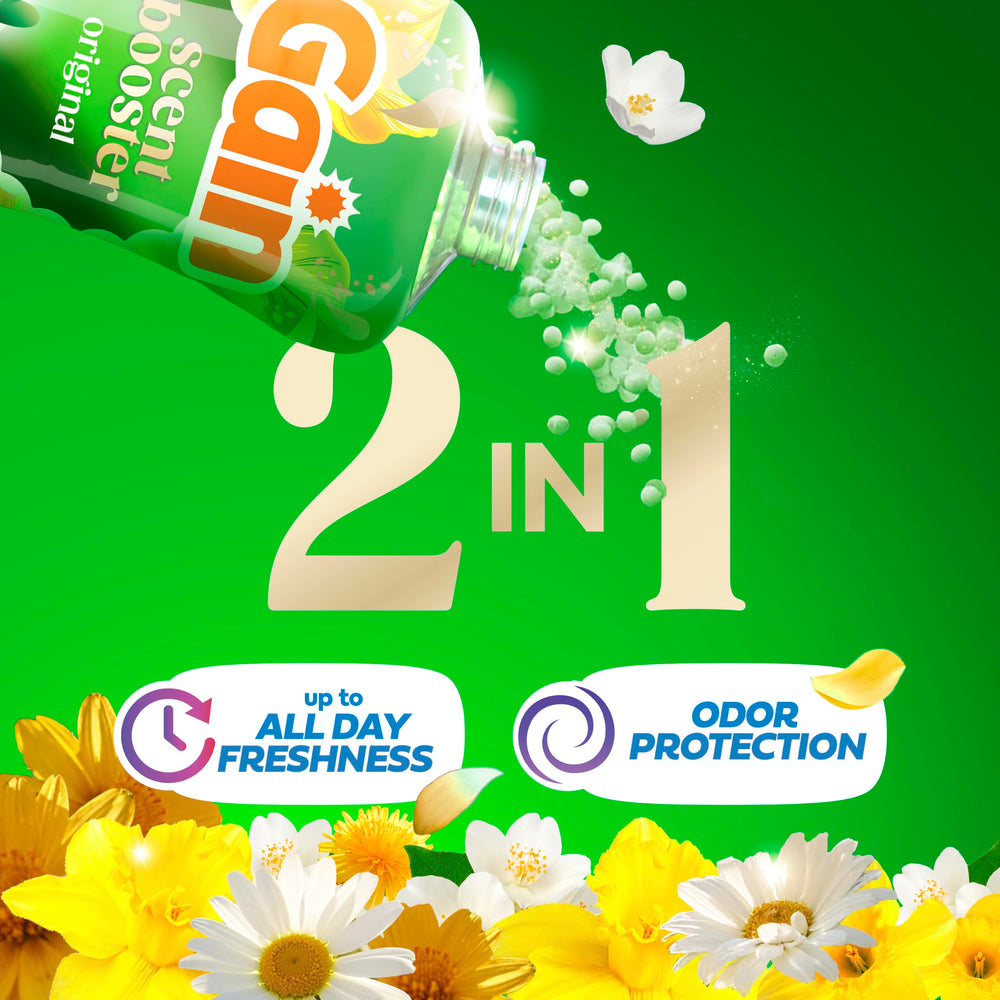 Gain perlas apiladas mostrando tamaño y potenciador de frescura