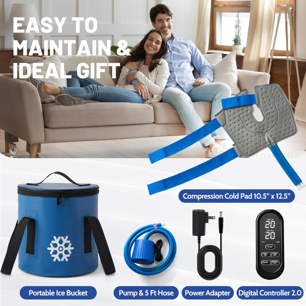 GALINAND insulated bucket interior retaining cold for extended therapy
