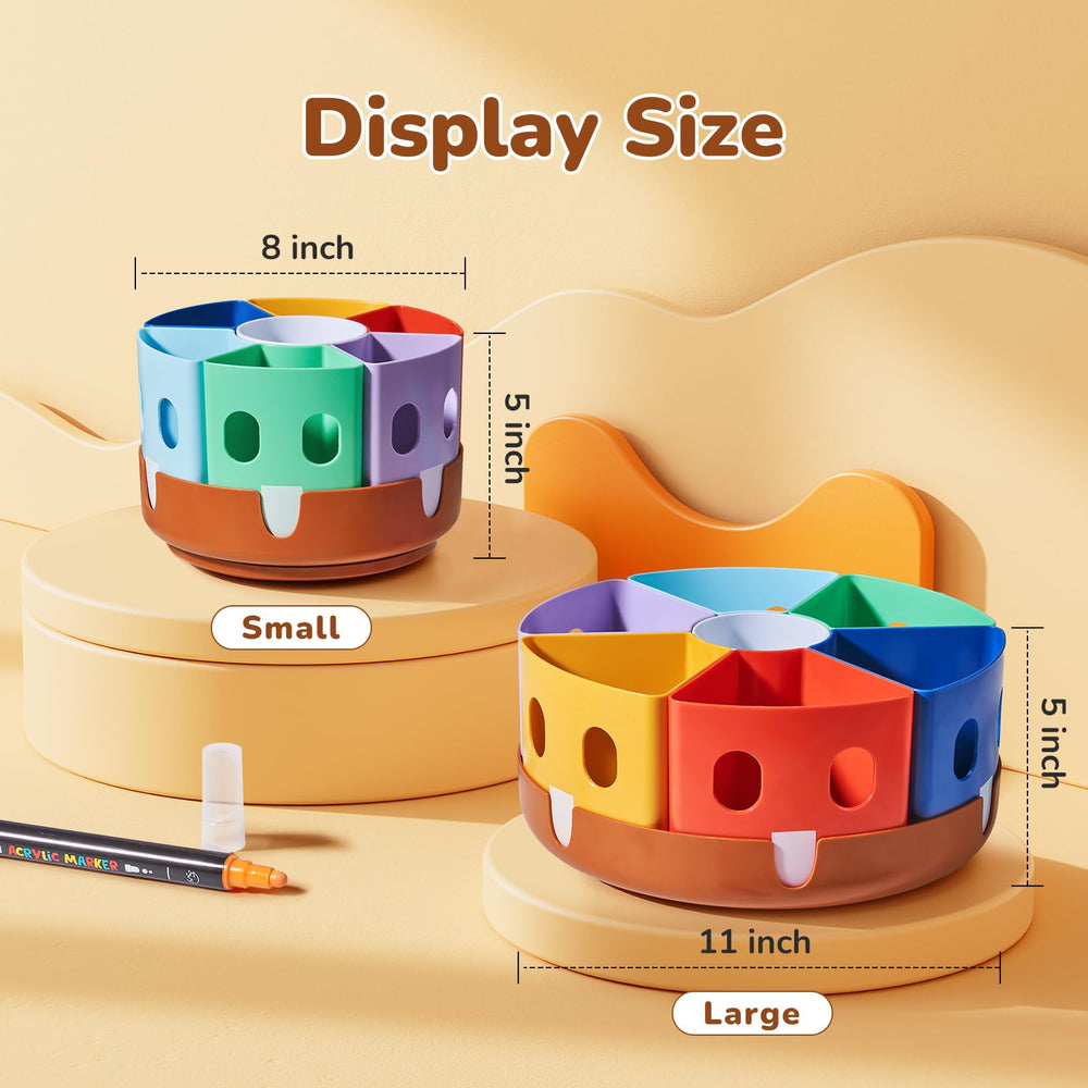 GAMENOTE caddy en uso sobre mesa de arte, facilita el acceso a útiles