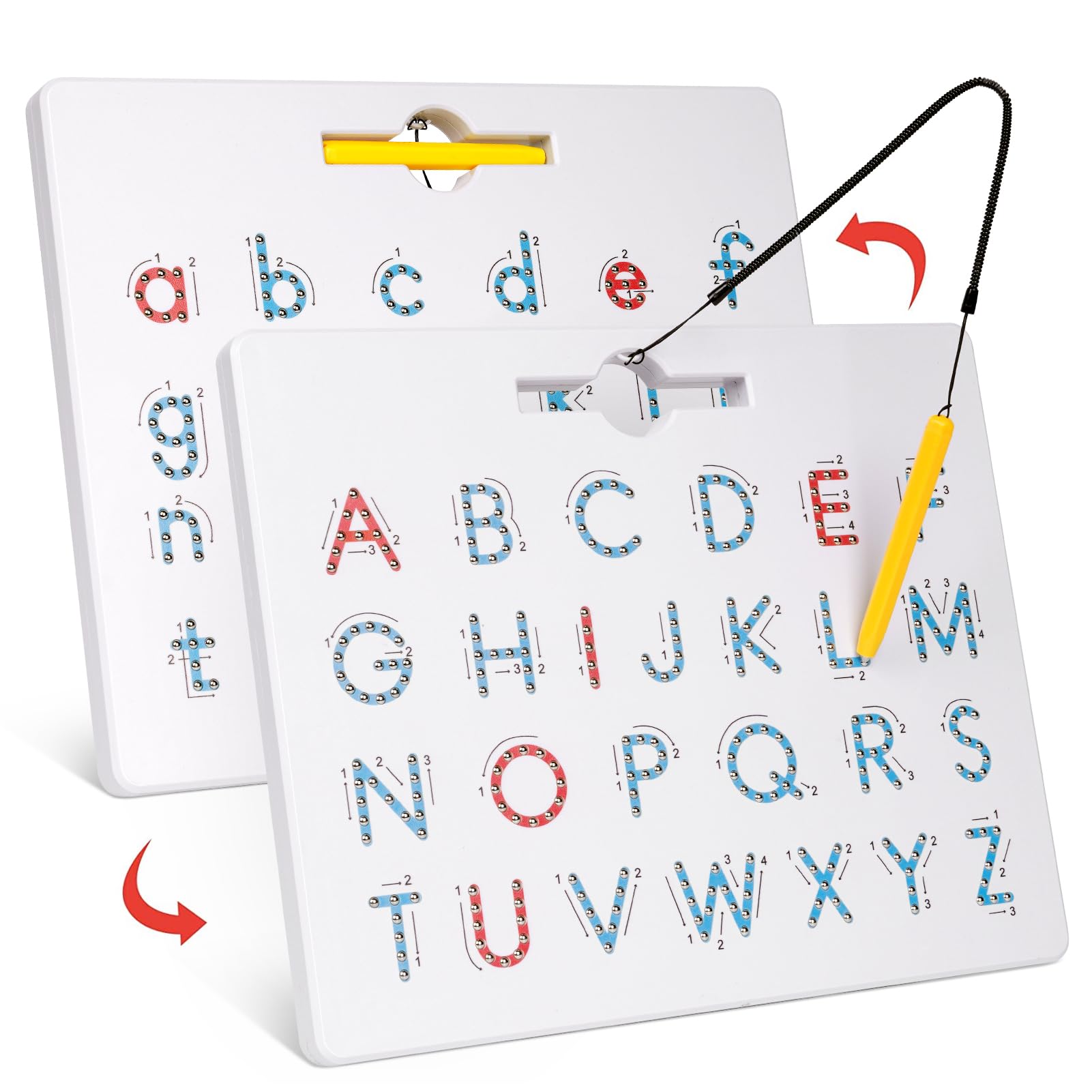 GAMENOTE vista frontal del tablero con letras mayúsculas, fomenta reconocimiento de letras