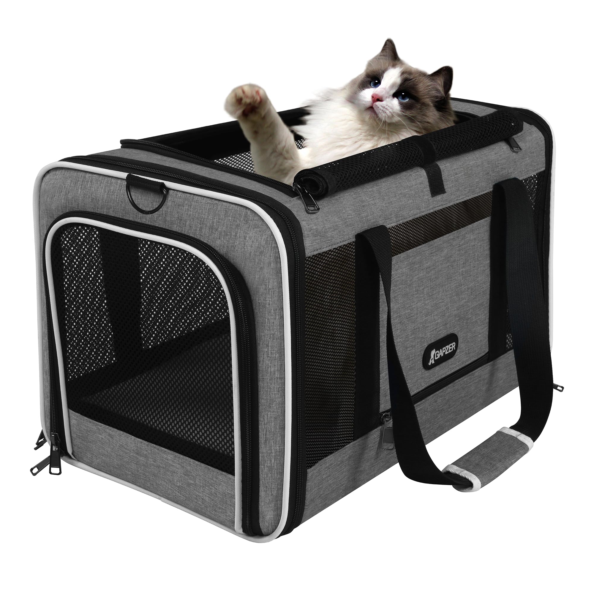 GAPZER folded flat in compact collapsed storage for easy packing