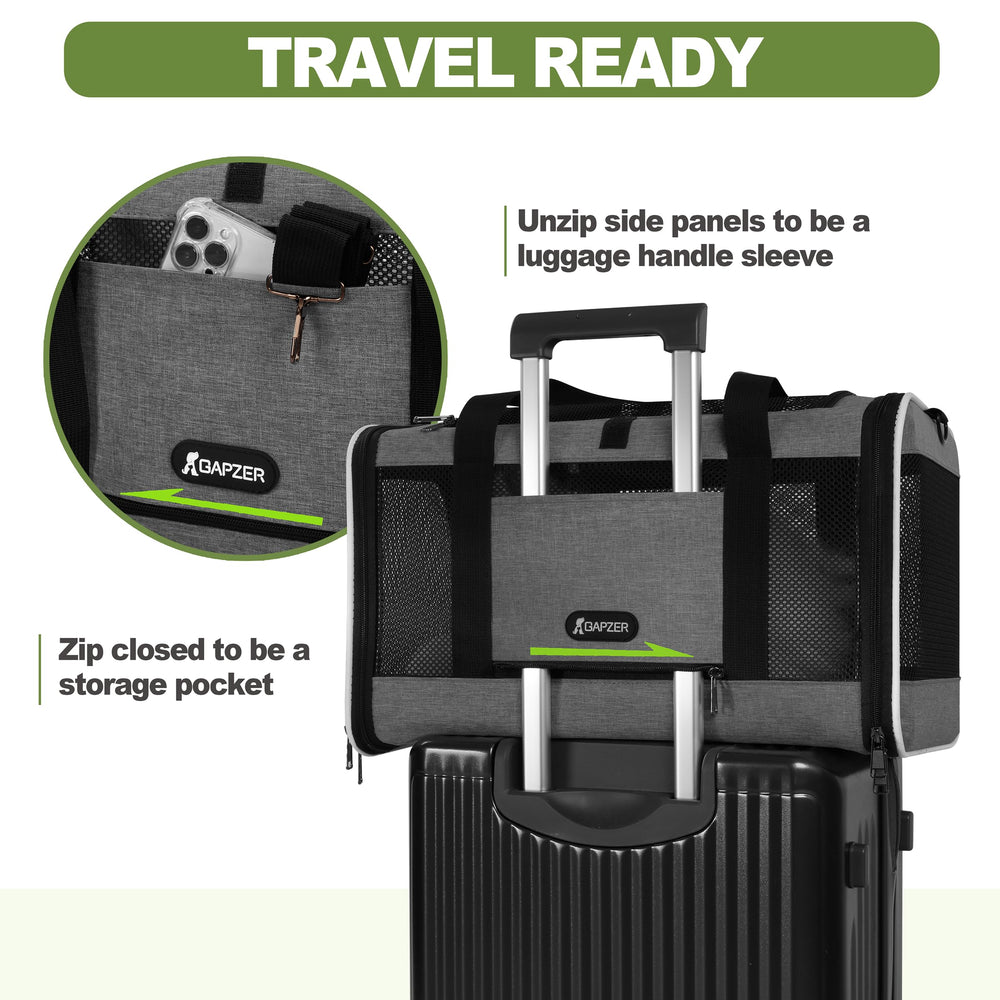 GAPZER reversible cushion with fleece and cooling sides for all-season comfort
