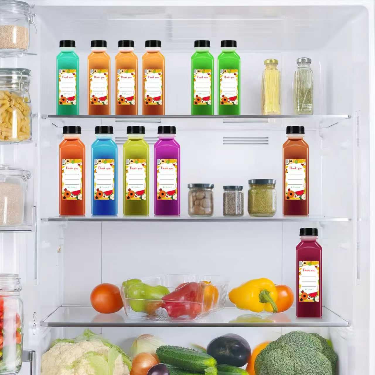 Garandad etiquetas impermeables aplicadas que organizan y personalizan bebidas