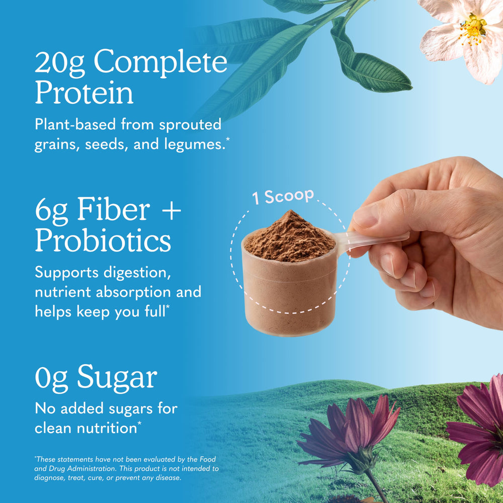 Garden of Life bol con smoothie proteico, incremento de proteína vegetal
