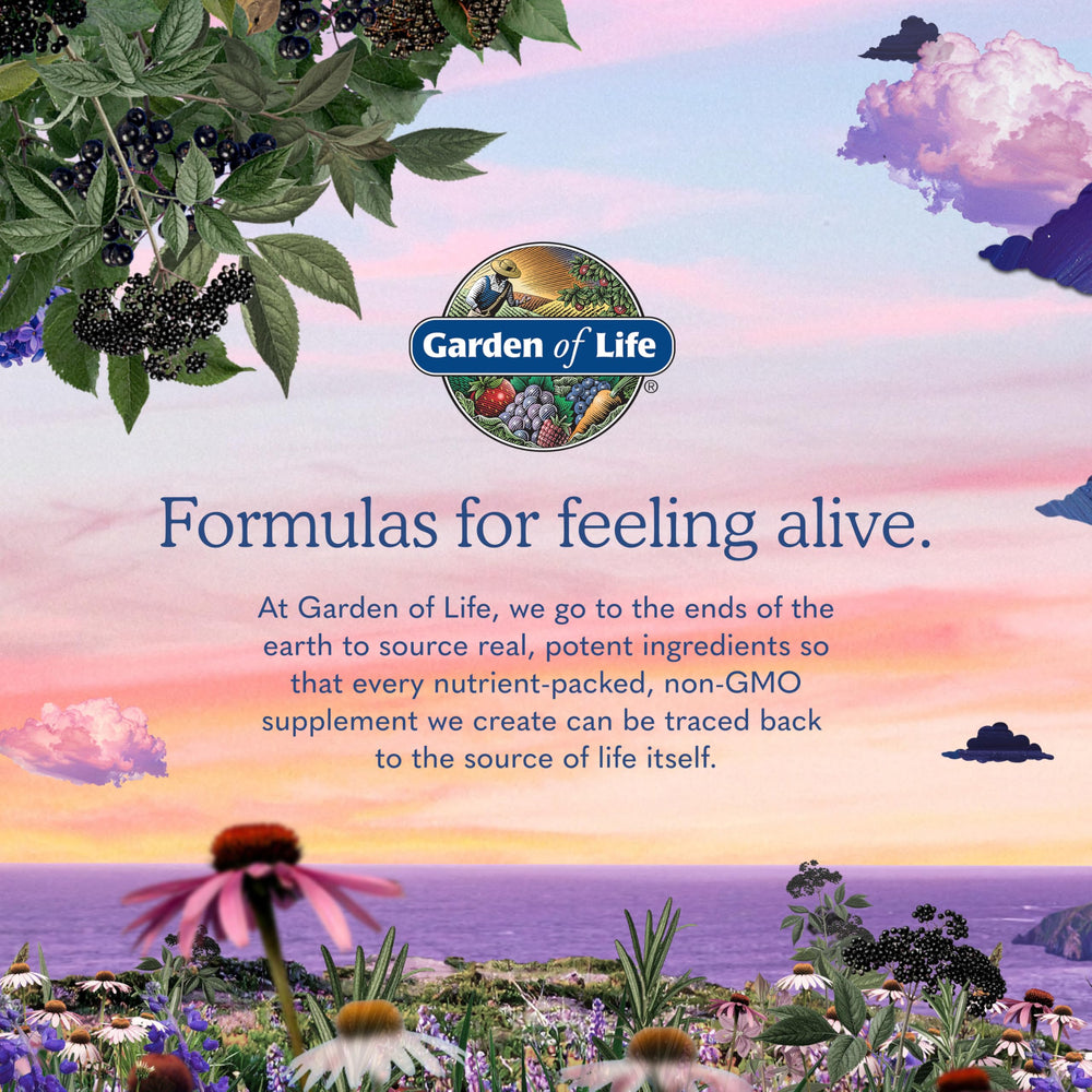 Garden of Life sellos de certificación Non-GMO y gluten free en detalle