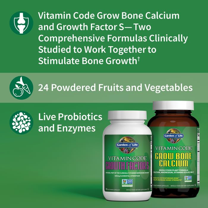 Garden of Life etiqueta con ingredientes y beneficios clave visibles