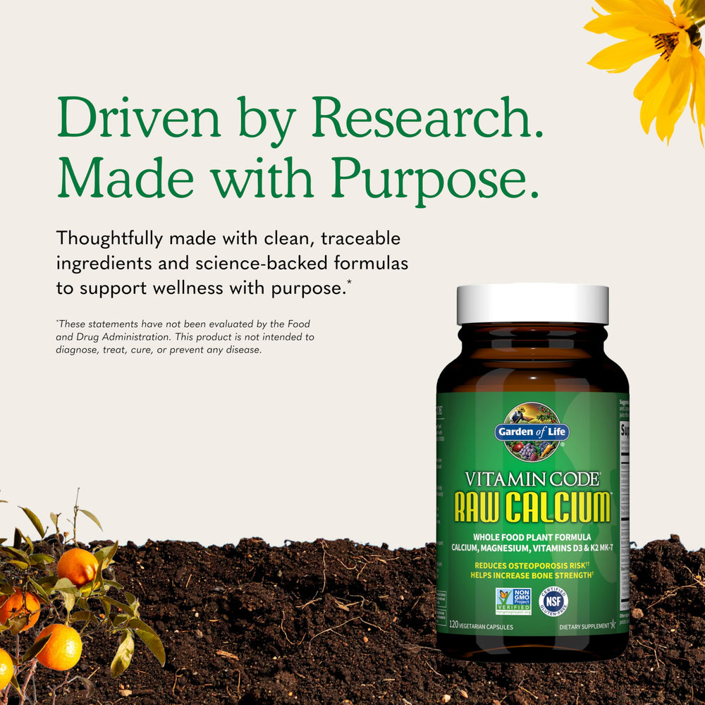 Garden of Life etiqueta nutricional enfocada en dosis e ingredientes